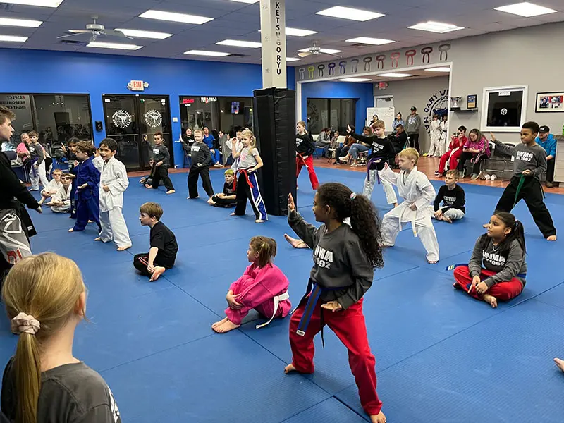 Kids practicing martial arts in Erlanger, building confidence, focus, and discipline through martial arts training.