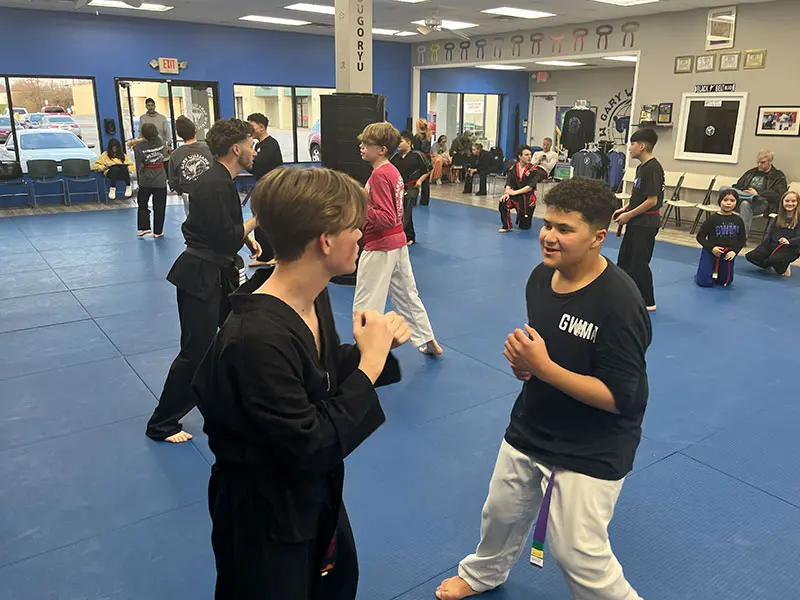 Teen practicing martial arts in Erlanger, building confidence, focus, and discipline through martial arts training.